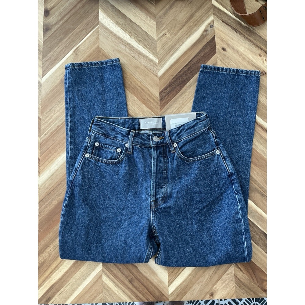 NWT Everlane The Curvy 90's Cheeky‎ Straight Jeans Women's Size 25 Crop